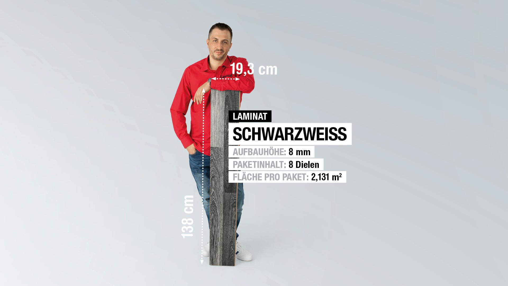 Laminat BoDomo Exquisit Schwarzwei&szlig; Produktbild rendering7 zoom