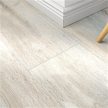 Laminat BoDomo Exquisit Silversea Oak White Produktbild Musterfläche von oben schräg zoom