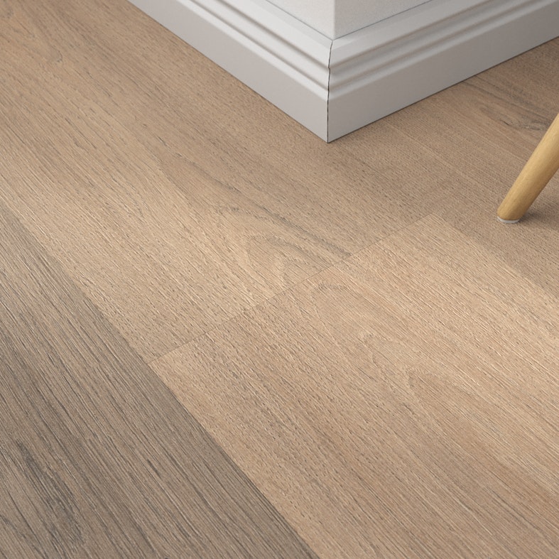 Laminat BoDomo Klassik Aperer Eiche Produktbild Musterfläche von oben schräg zoom