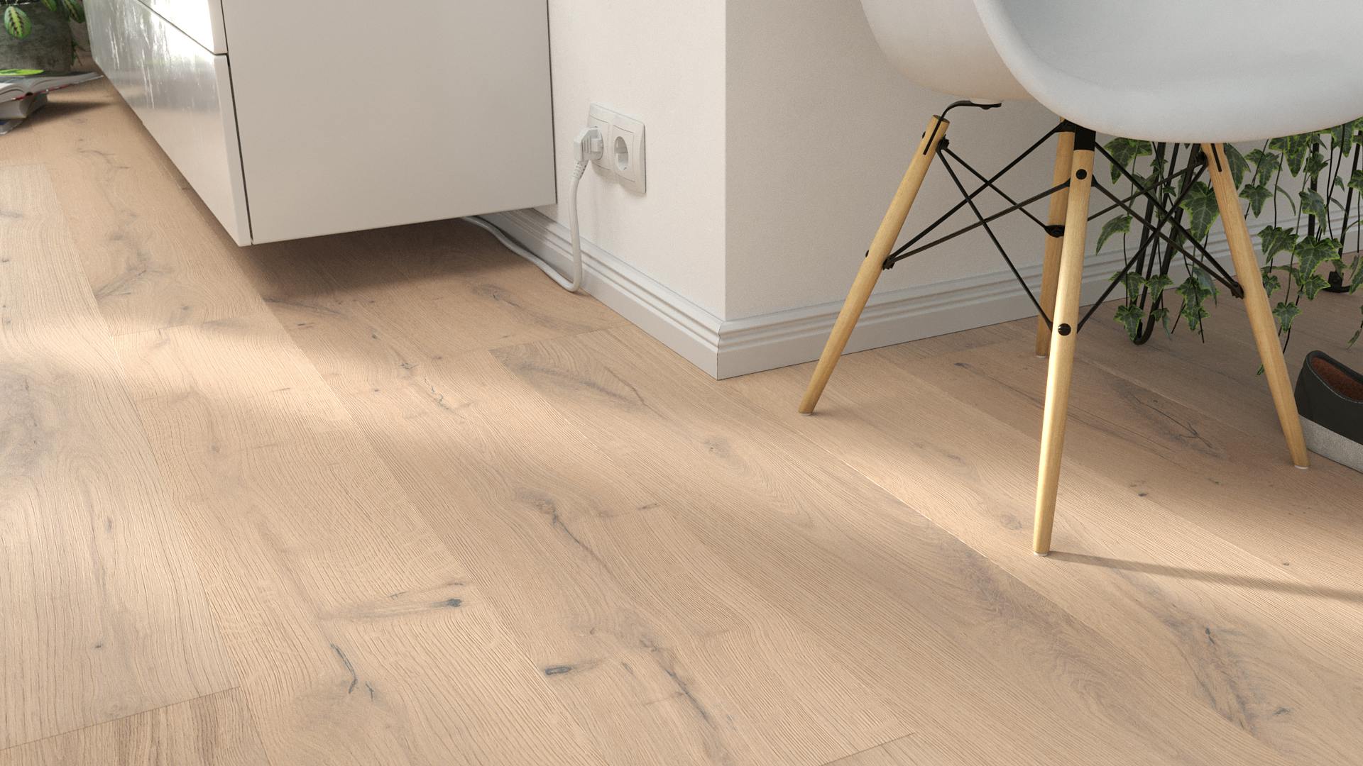 Parkett BoDomo Exquisit Leon Produktbild Wohnzimmer - Urban mit Wohnwand zoom