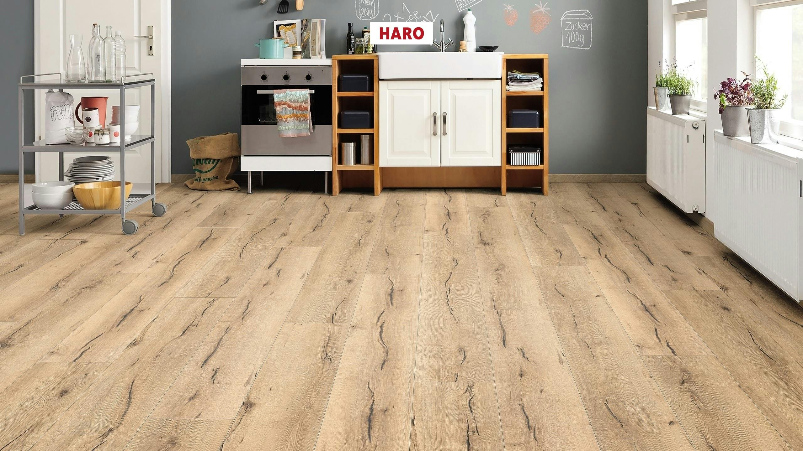 Laminat Haro Tritty 100 Gran Via Eiche Italica Creme Produktbild rendering8 zoom