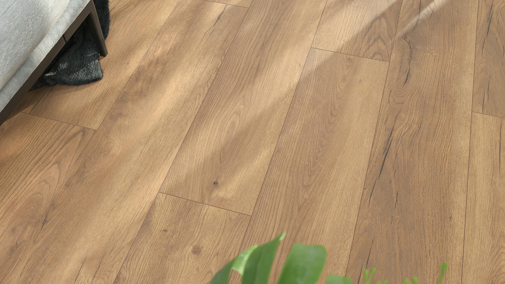 Laminat BoDomo Premium Spring Oak Nature Produktbild rendering8 zoom