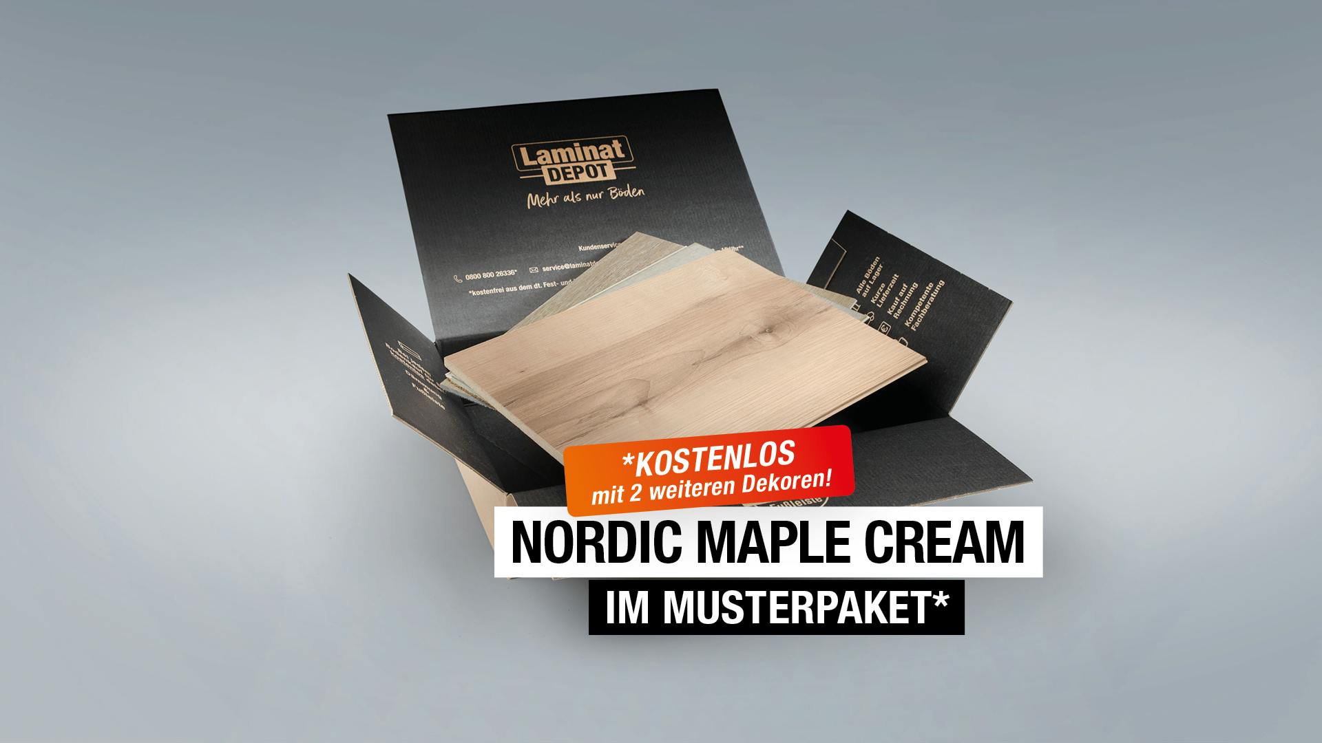 Nordic Maple Cream Produktbild Musterfläche von oben grade zoom