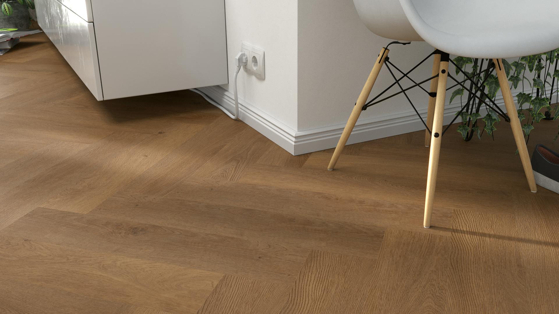 Balanced Oak Brown Produktbild Wohnzimmer - Urban mit Wohnwand zoom