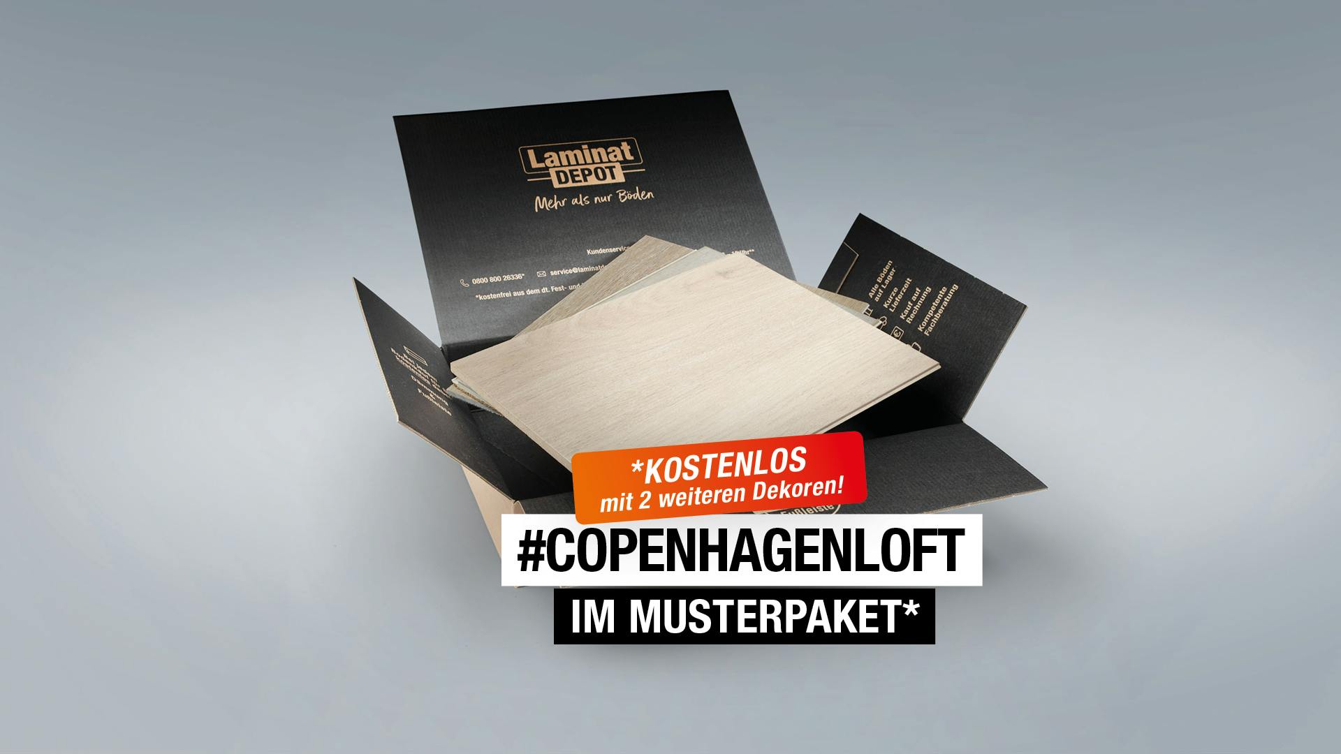 #CopenhagenLoft Produktbild Musterfläche von oben grade zoom