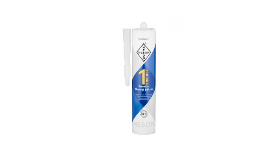 Silikon - Transparent - 310 ml Produktbild Musterfläche von oben schräg zoom