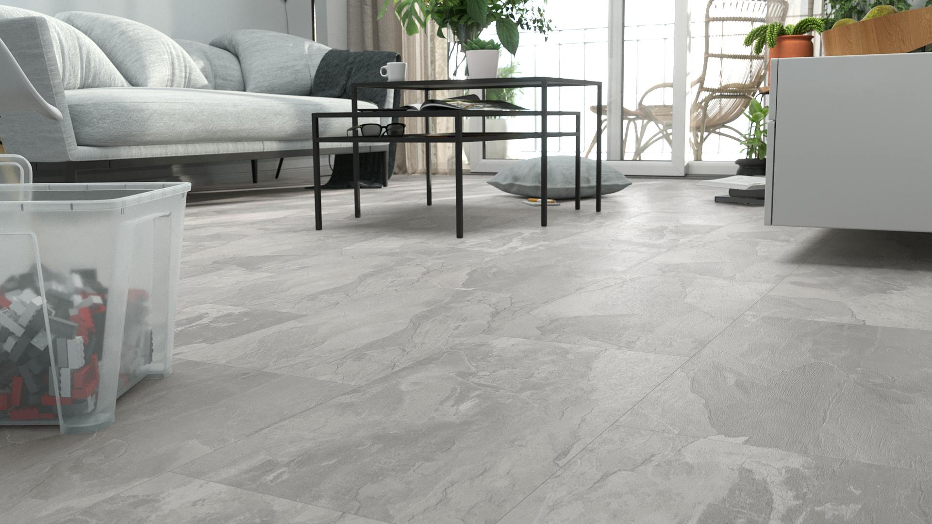 Laminat BoDomo Premium Magma Silver Produktbild Schlafzimmer - Urban zoom
