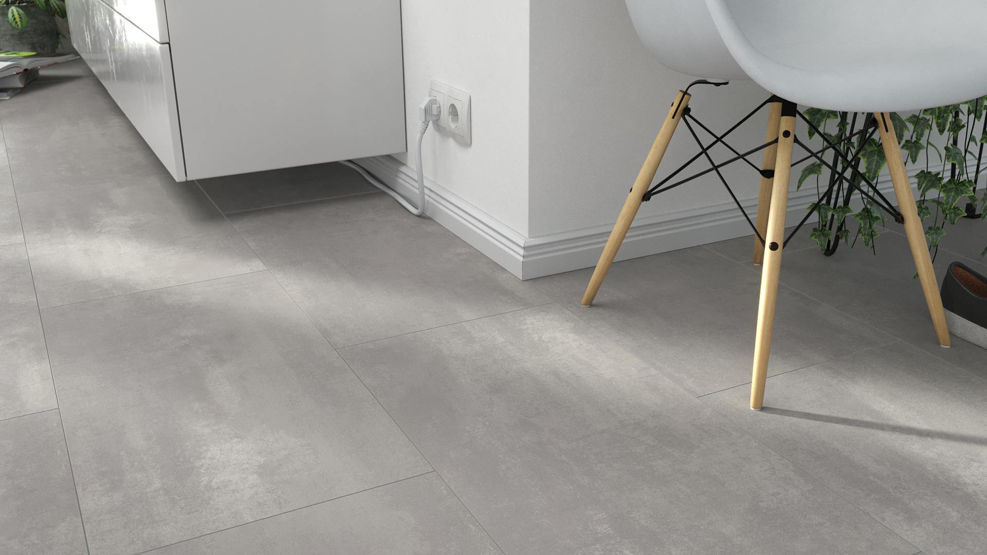 Laminat BoDomo Premium Yosemite Stone pearl Produktbild Wohnzimmer - Urban mit Wohnwand zoom