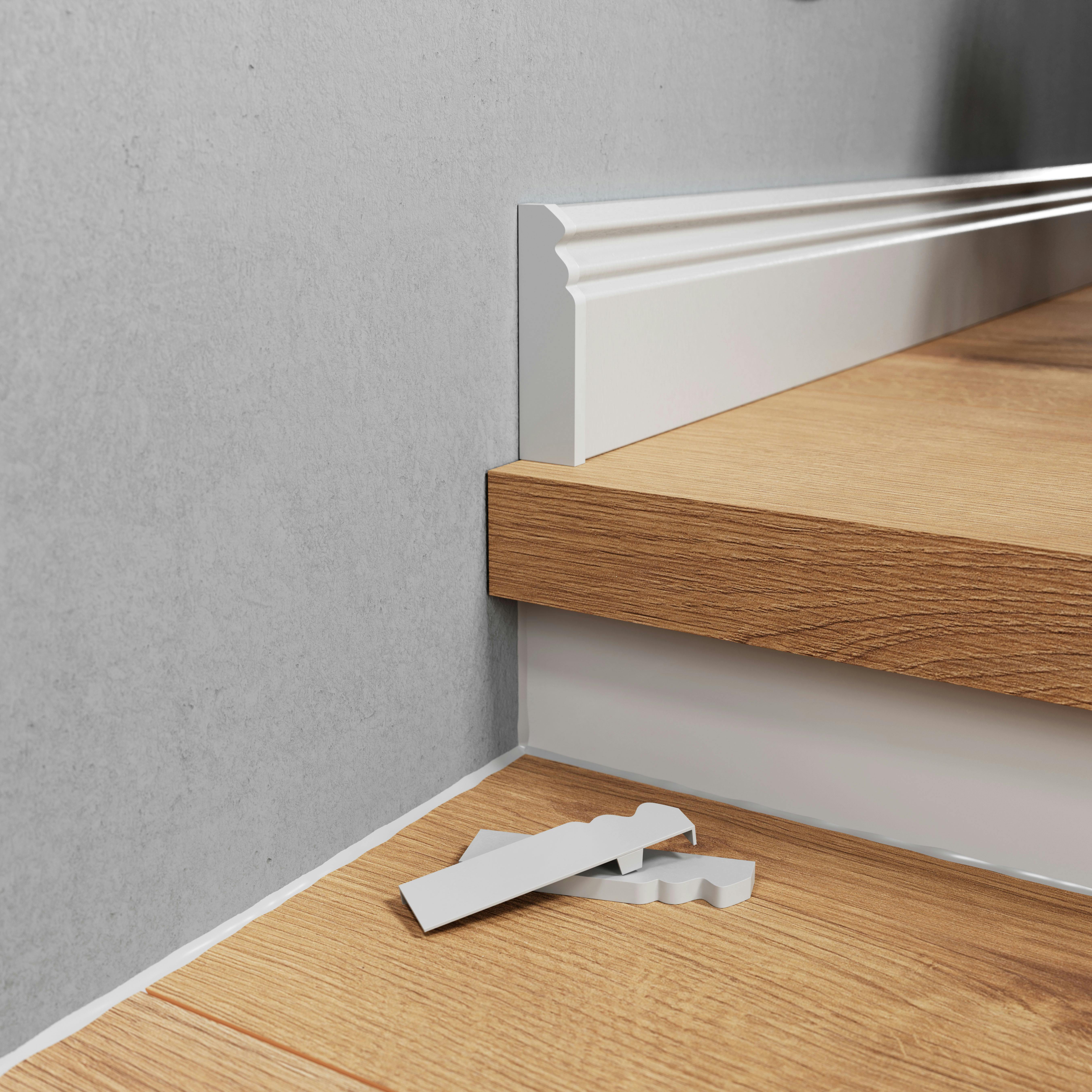 Endkappe links - Wei&szlig; - Hamburg - 78 mm Produktbild