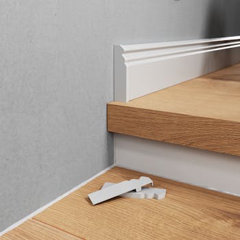 Endkappe links - Weiß - Hamburg - 78 mm Produktbild