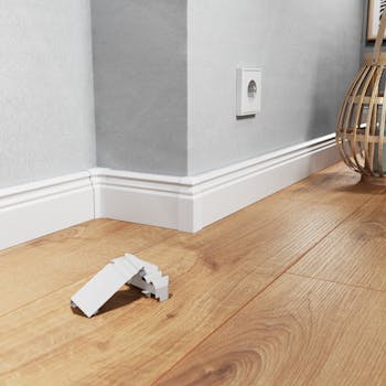 Außenecke - Weiß - Hamburg - 78 mm Produktbild