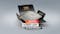 Laminat BoDomo Premium Screed Light Produktbild Musterfläche von oben grade zoom