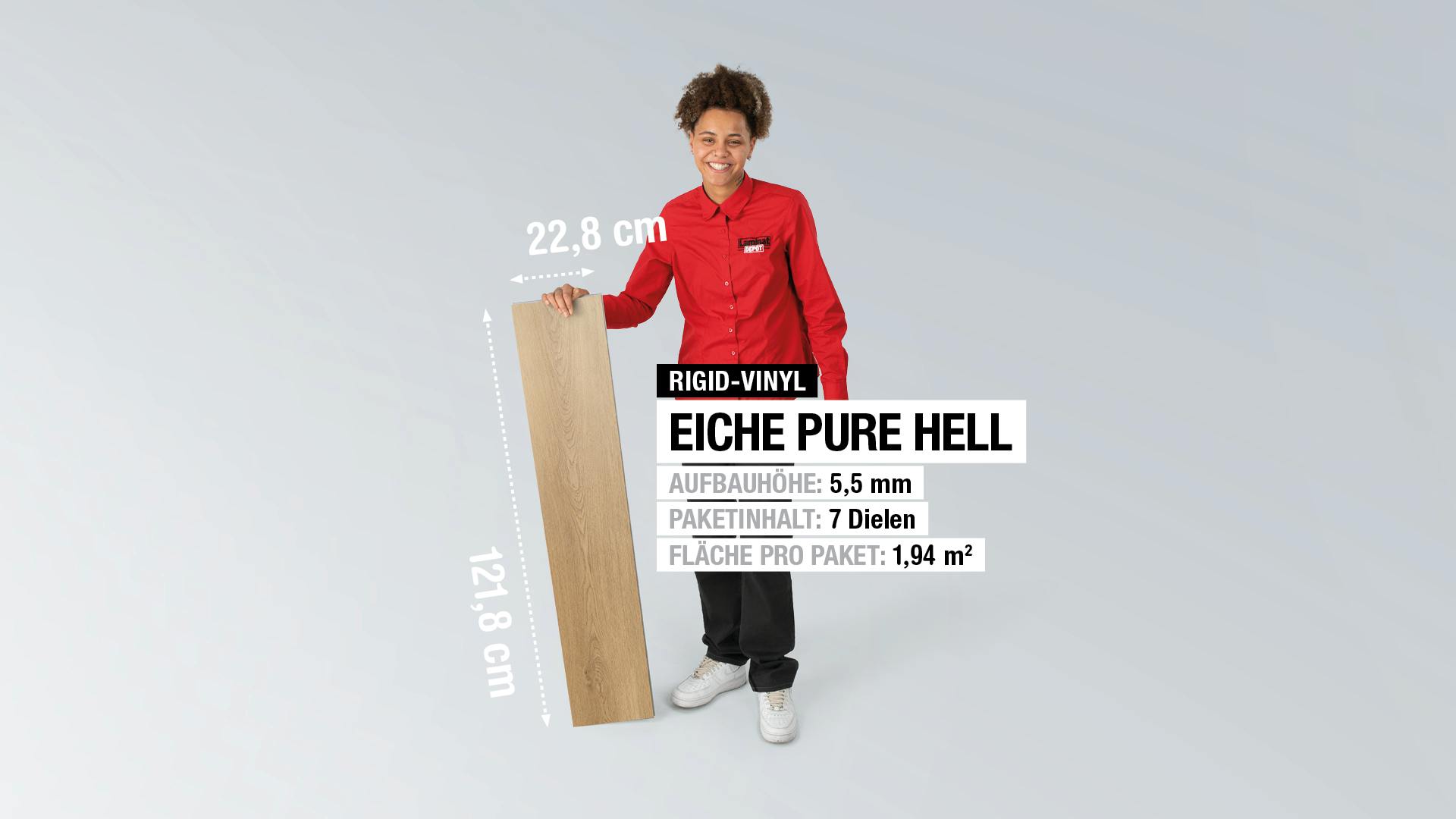 Eiche Pure hell Produktbild rendering7 zoom