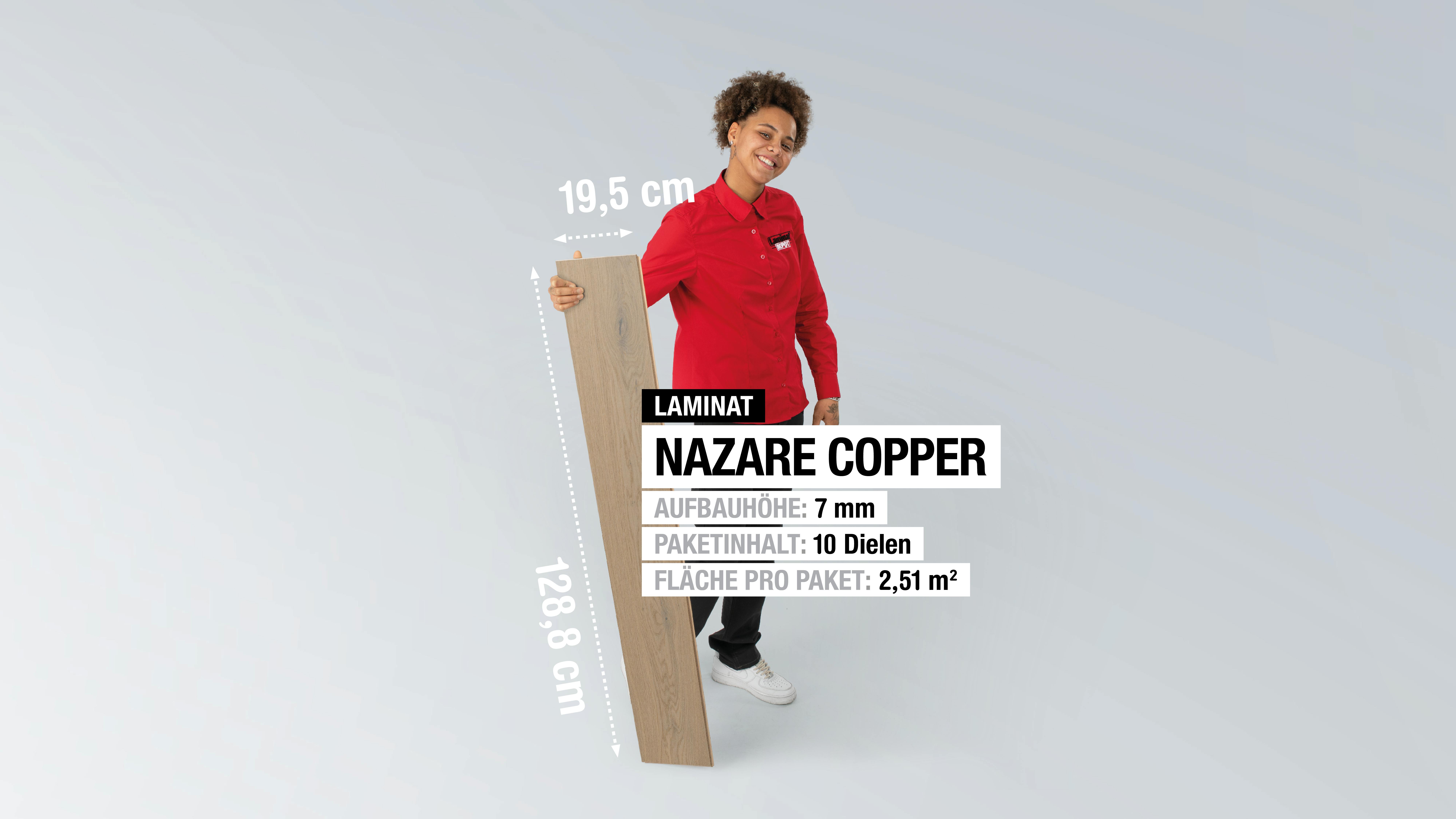 Laminat bodomoWAVE Nazare copper Produktbild rendering7 zoom