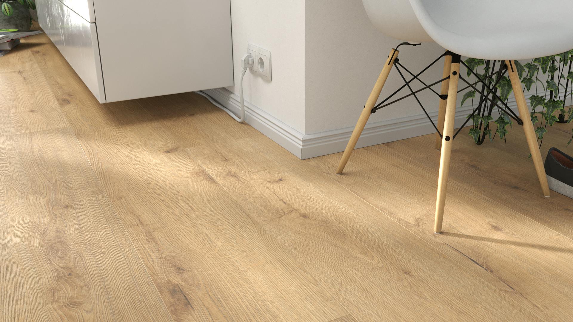 Laminat bodomoWAVE Bondi Produktbild Wohnzimmer - Urban mit Wohnwand zoom