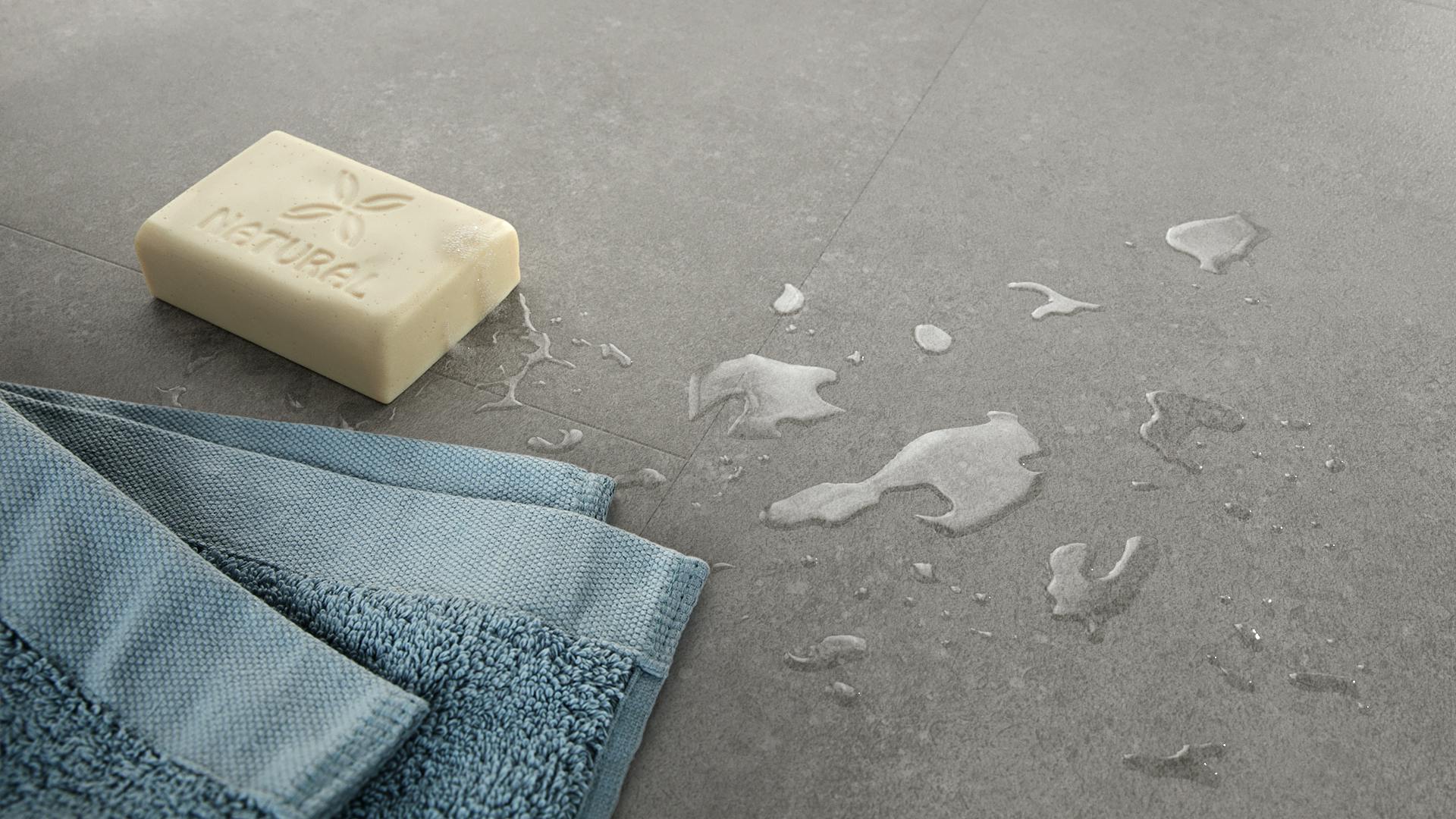 Stone Silk grau Produktbild Küche & Esszimmer - Modern mit Treppe zoom