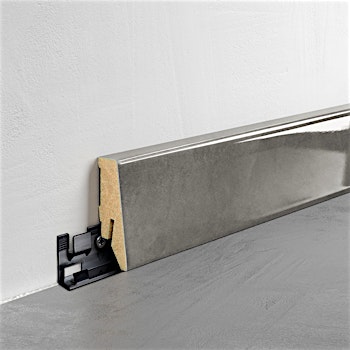 Fußleiste Exquisit - Pastell anthrazit - 58 mm Produktbild