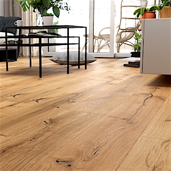 Parkett Thede & Witte Eiche Markant Rohholzoptik Geölt Produktbild Schlafzimmer - Urban zoom