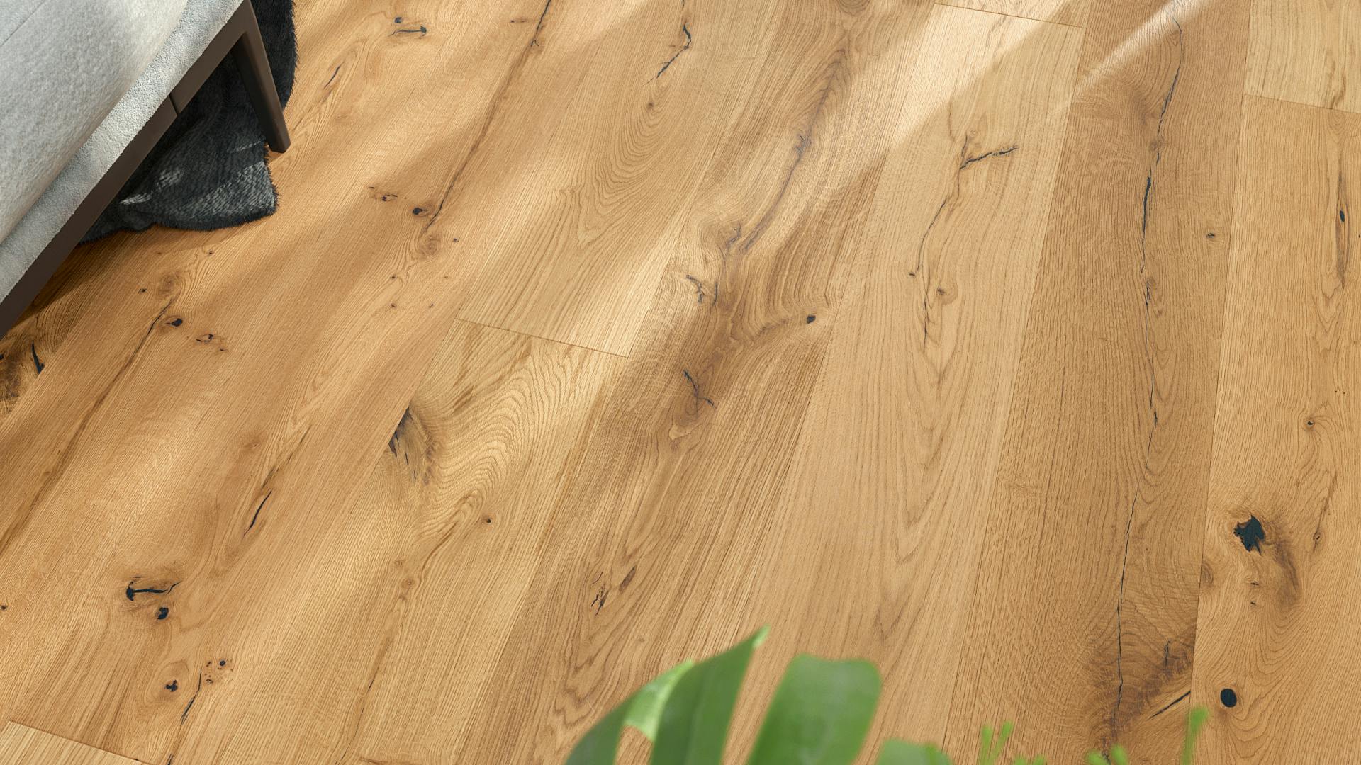 Parkett Thede & Witte Eiche markant rustikal geb&uuml;rstet ge&ouml;lt Produktbild rendering8 zoom