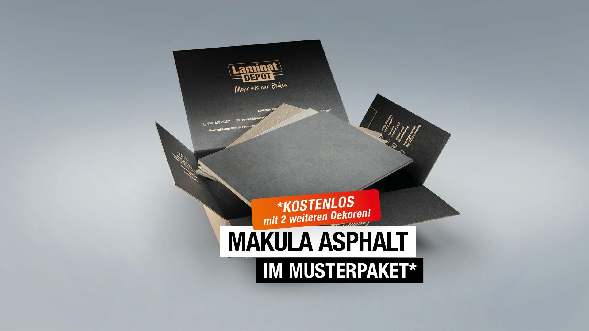 Makula Asphalt Produktbild Musterfl&auml;che von oben grade zoom