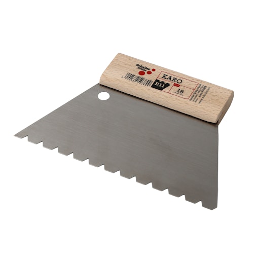 Zahnspachtel B11 Produktbild Musterfl&auml;che von oben schr&auml;g zoom