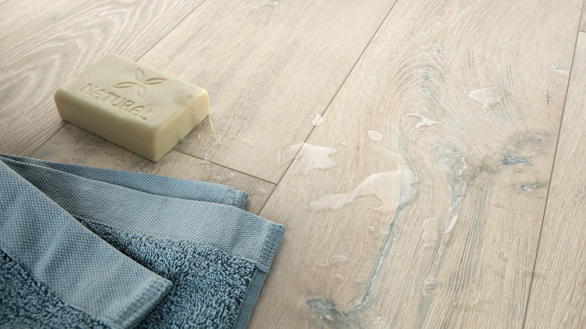 Laminat Kronoflooring O.R.C.A. Colorado Oak Produktbild K&uuml;che &amp; Esszimmer - Modern mit Treppe zoom