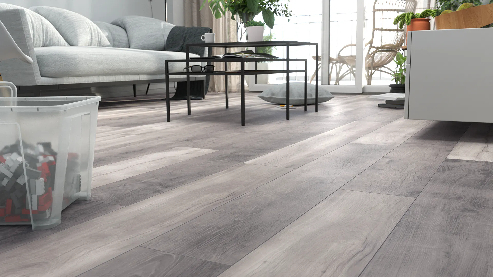 Laminat Kronoflooring O.R.C.A. Blackwater Oak Produktbild Schlafzimmer - Urban zoom