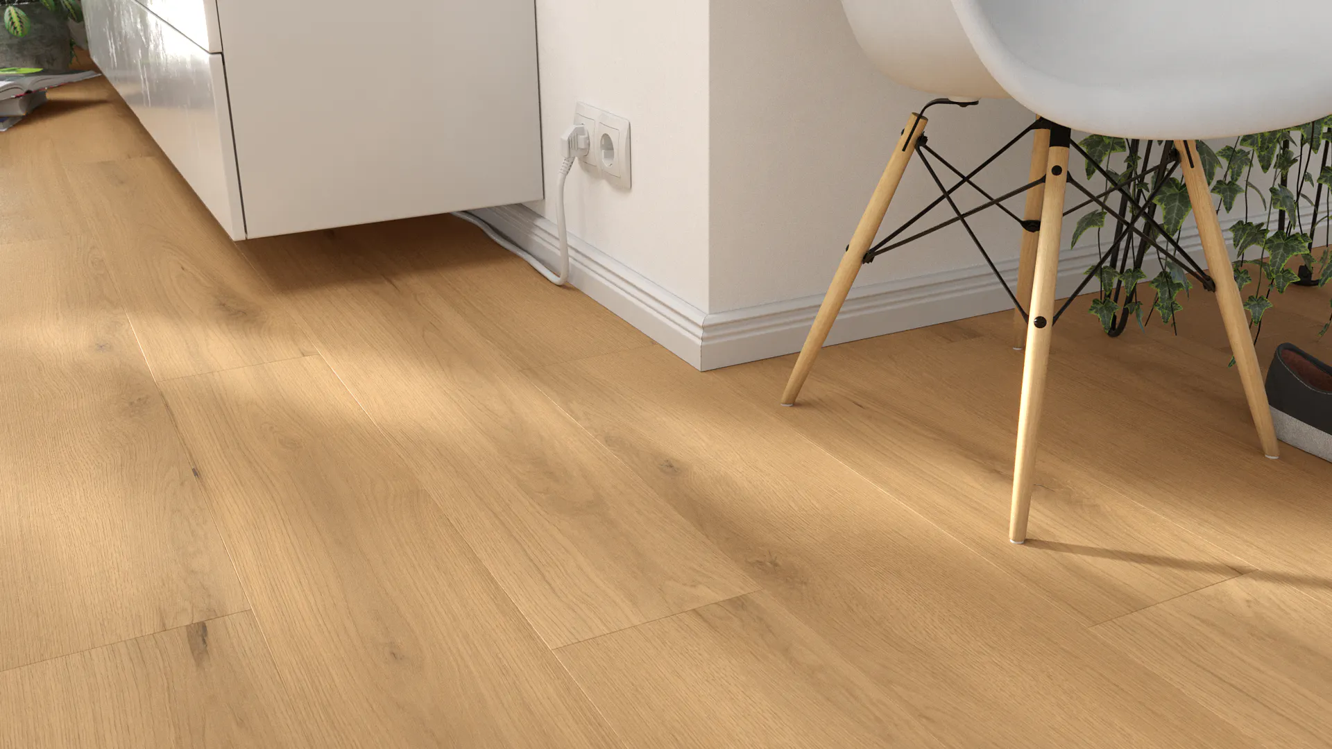 Harvest Oak Sand Produktbild Wohnzimmer - Urban mit Wohnwand zoom