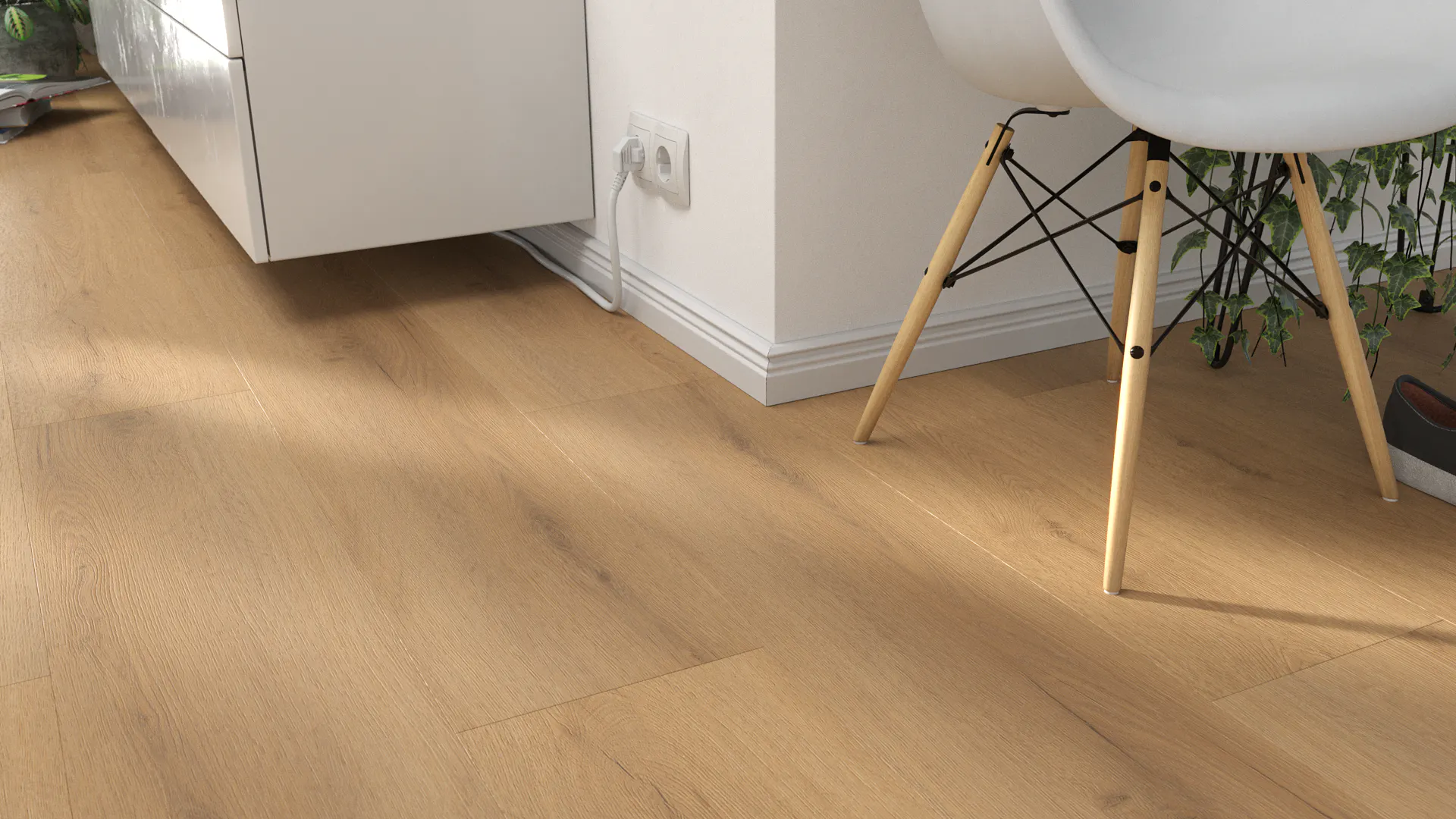 Winewood Oak Tan Produktbild Wohnzimmer - Urban mit Wohnwand zoom