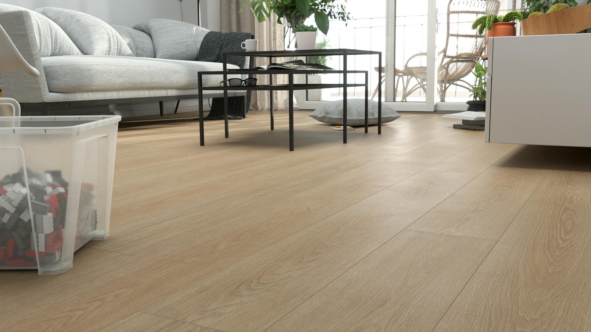 Laminat Kronotex Finlay Eiche Produktbild Schlafzimmer - Urban zoom