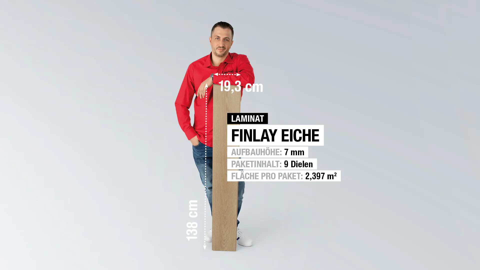 Laminat Kronotex Finlay Eiche Produktbild rendering7 zoom