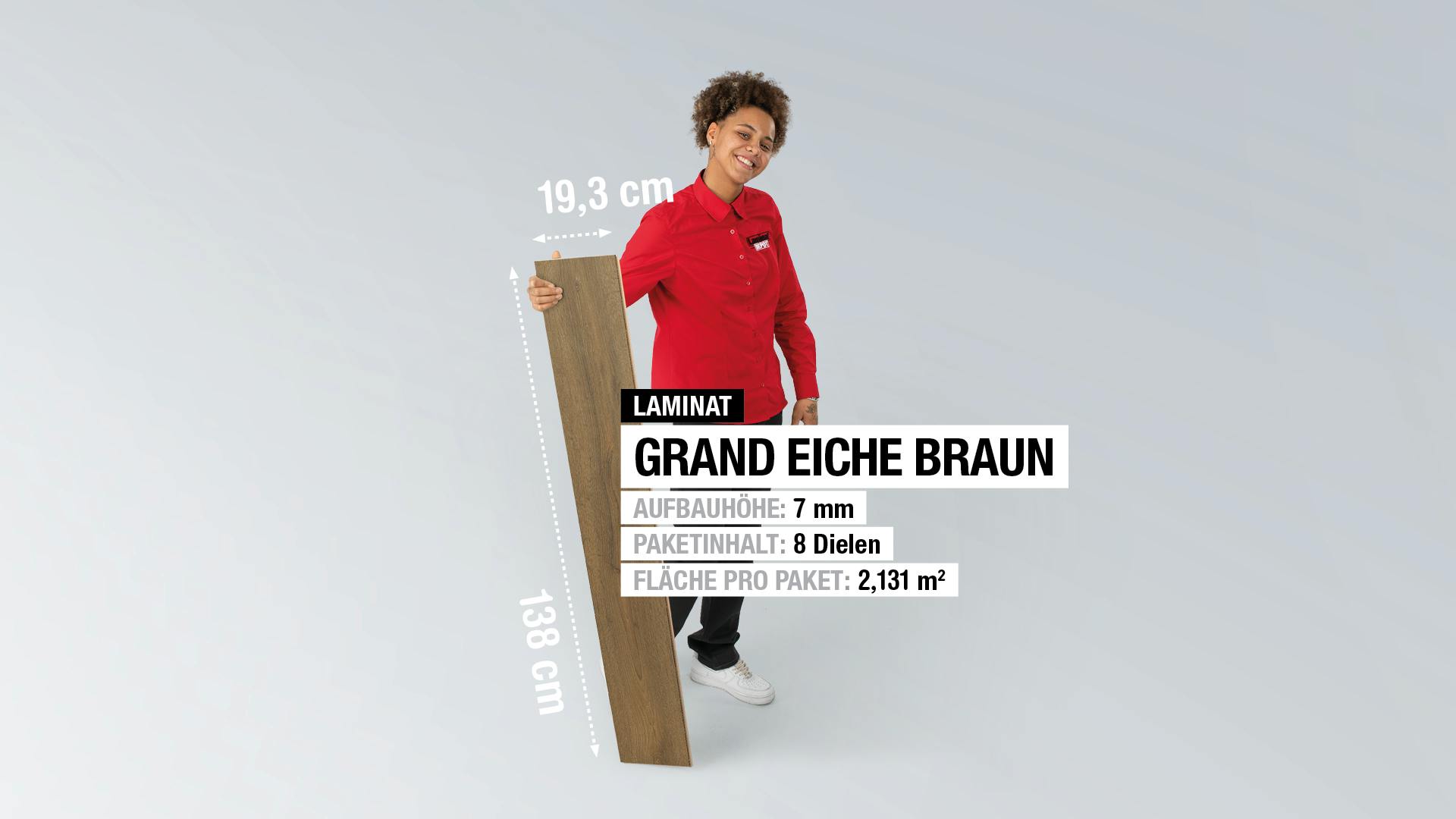 Laminat Kronotex Grand Eiche Braun Produktbild rendering7 zoom