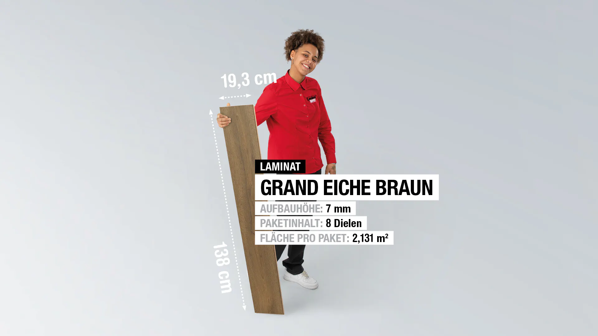 Laminat Kronotex Grand Eiche Braun Produktbild rendering7 zoom