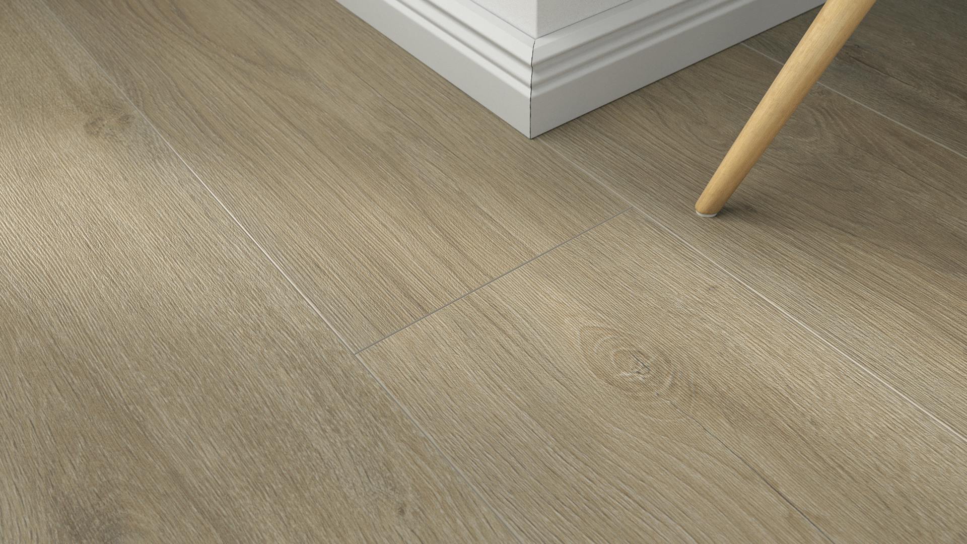 Laminat Kronotex Grand Eiche Titan Produktbild Musterfl&auml;che von oben schr&auml;g zoom