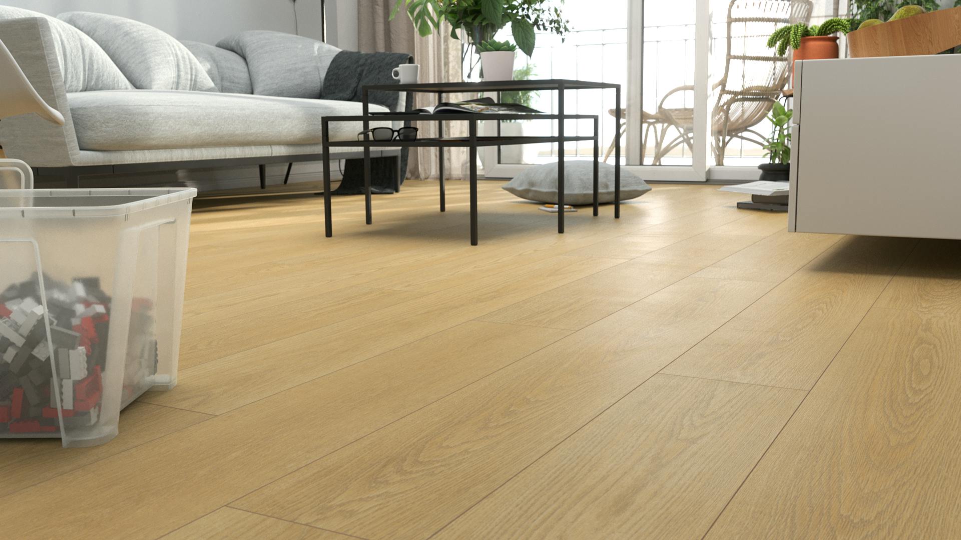 Laminat Kronotex Finlay Eiche Natur Produktbild Schlafzimmer - Urban zoom