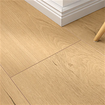 Laminat BoDomo Premium Korbeiche Vanille Produktbild Musterfläche von oben schräg zoom