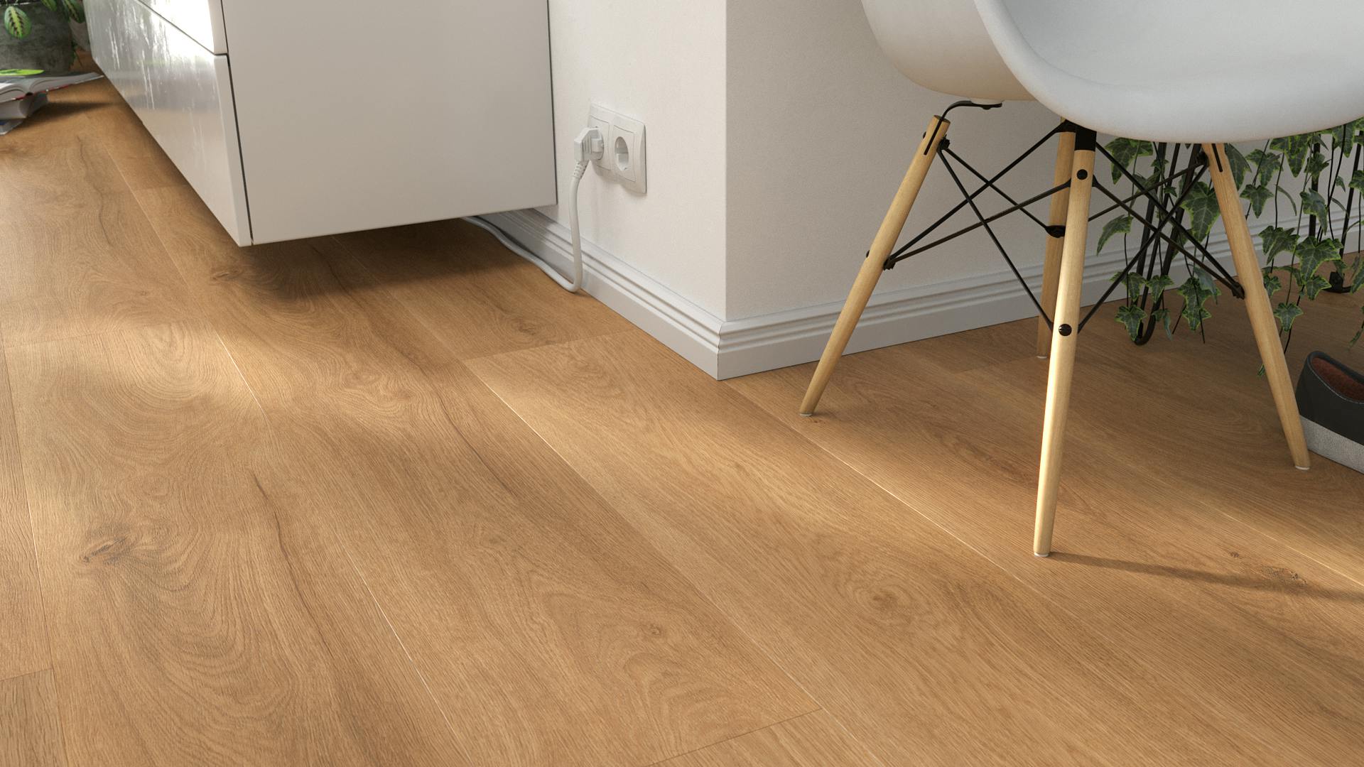 Bloom Oak Caramel Produktbild Wohnzimmer - Urban mit Wohnwand zoom