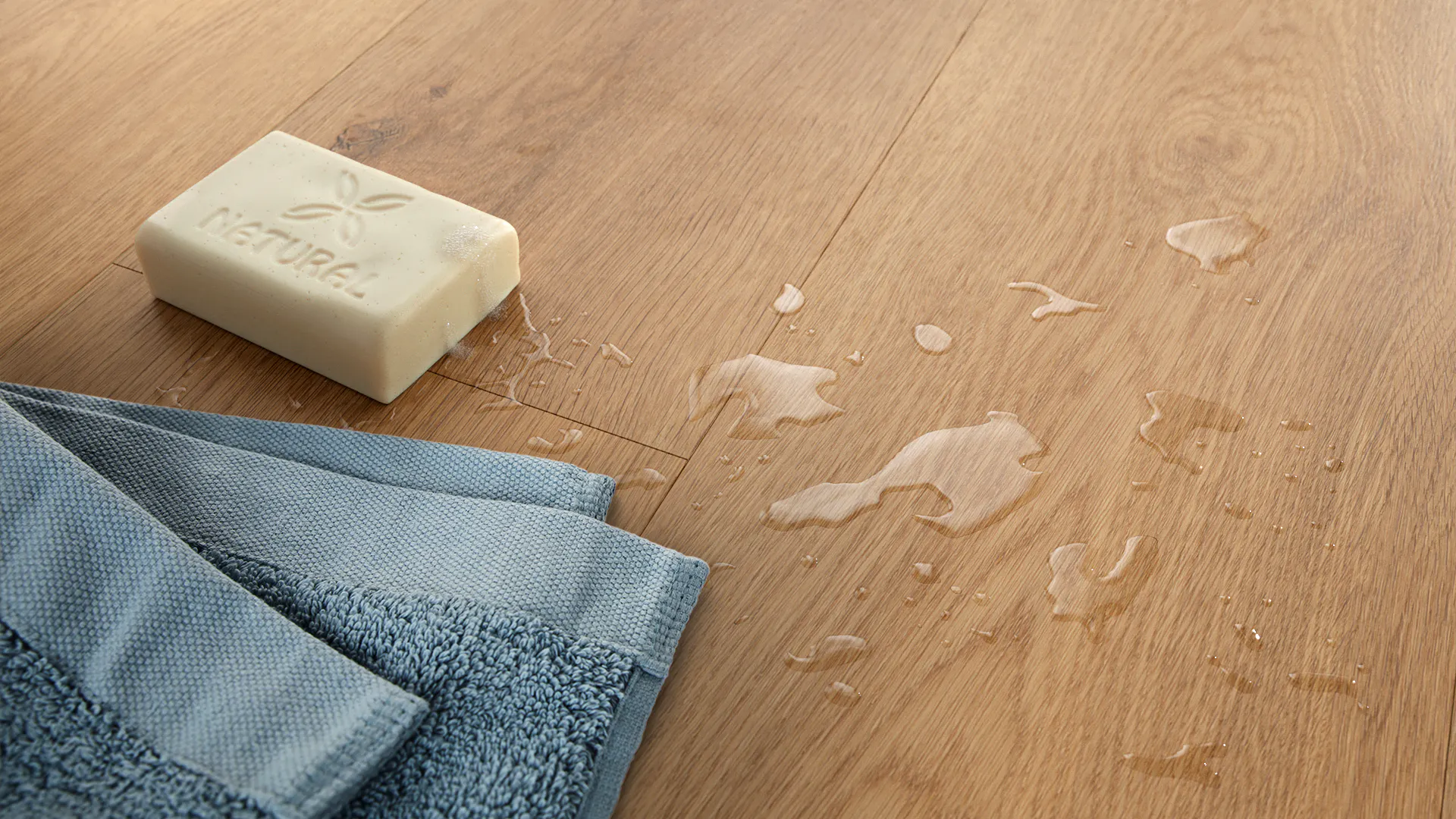 Bloom Oak Caramel Produktbild K&uuml;che &amp; Esszimmer - Modern mit Treppe zoom