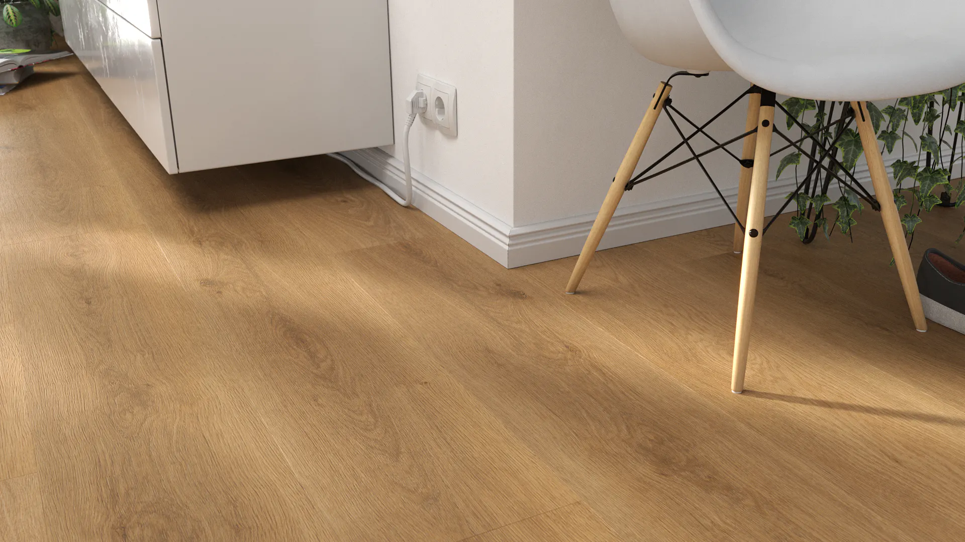 Bloom Oak Gold Produktbild Wohnzimmer - Urban mit Wohnwand zoom
