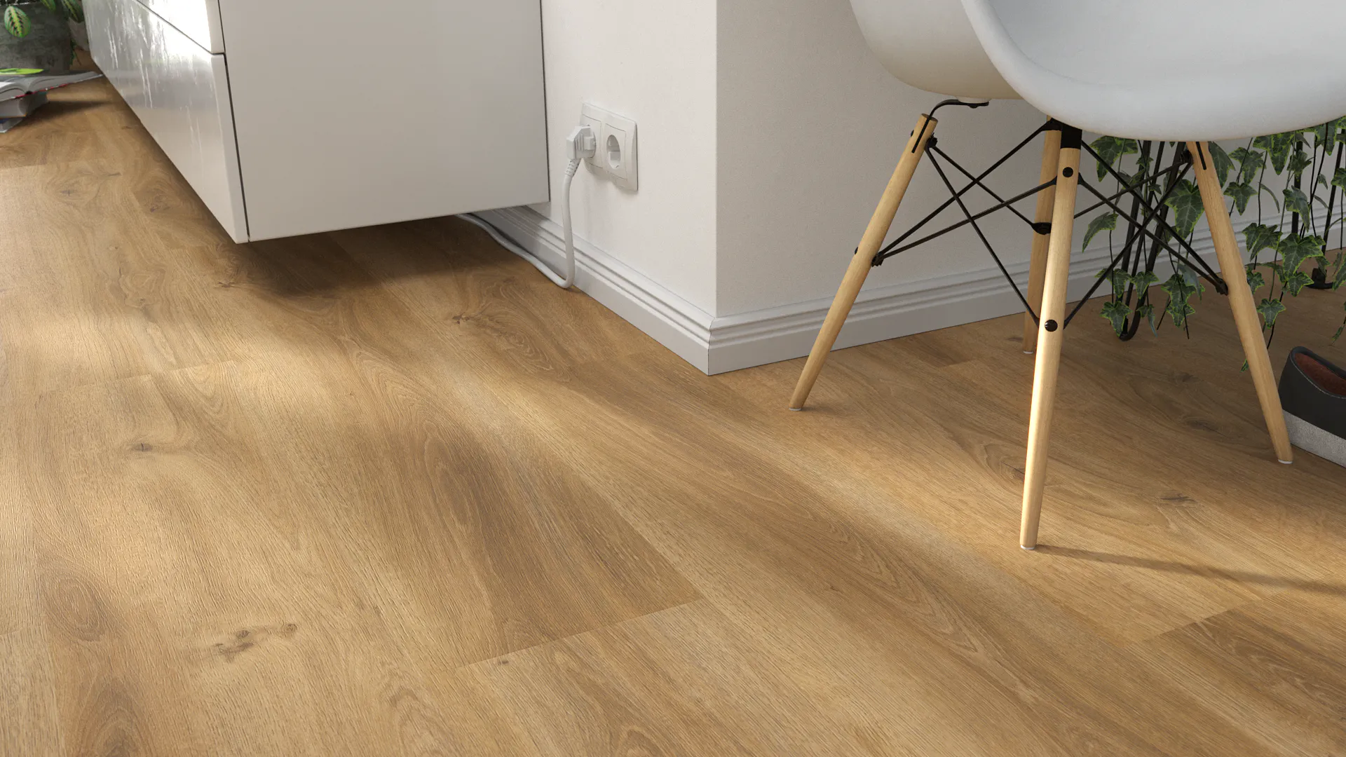 Pure Oak Nature Produktbild Wohnzimmer - Urban mit Wohnwand zoom