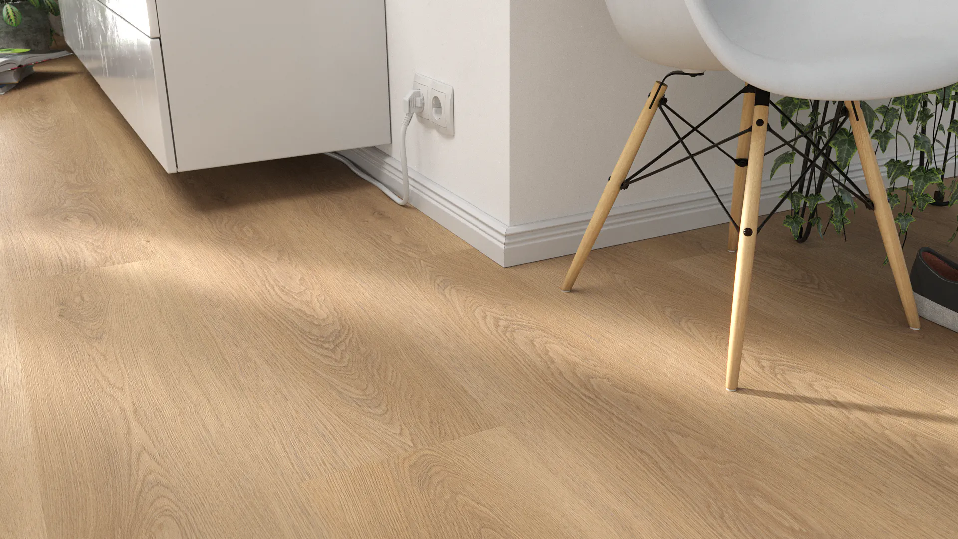Pure Oak Light Produktbild Wohnzimmer - Urban mit Wohnwand zoom