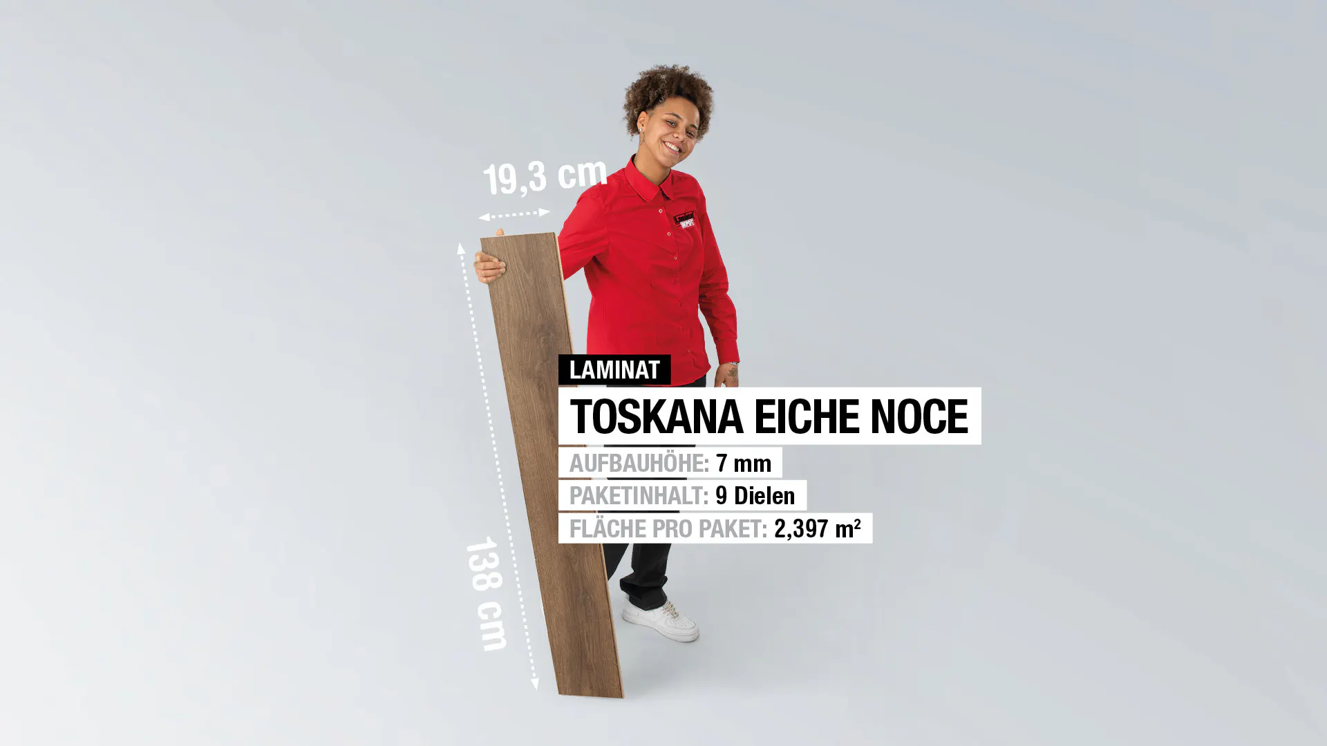 Laminat Kronotex Toskana Eiche Noce Produktbild rendering7 zoom