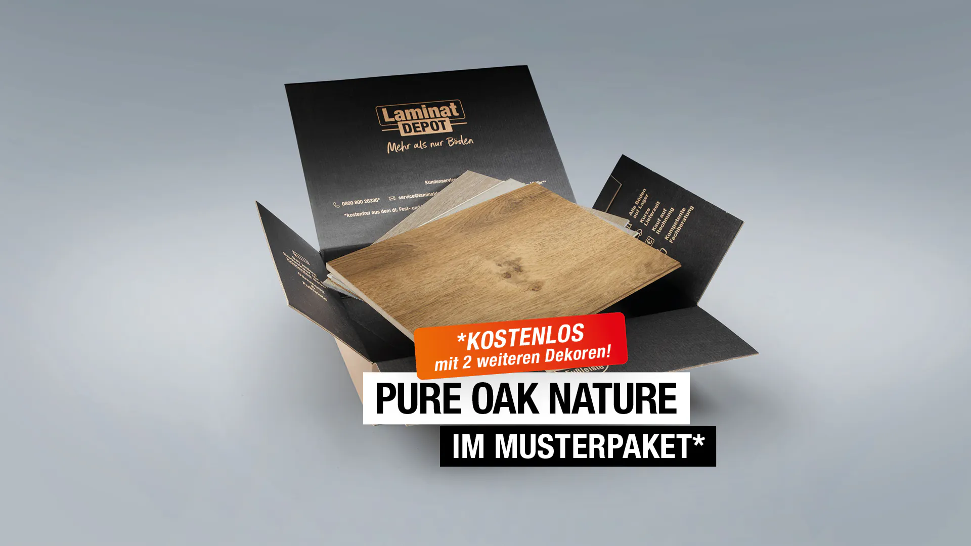 Pure Oak Nature Produktbild Musterfl&auml;che von oben grade zoom